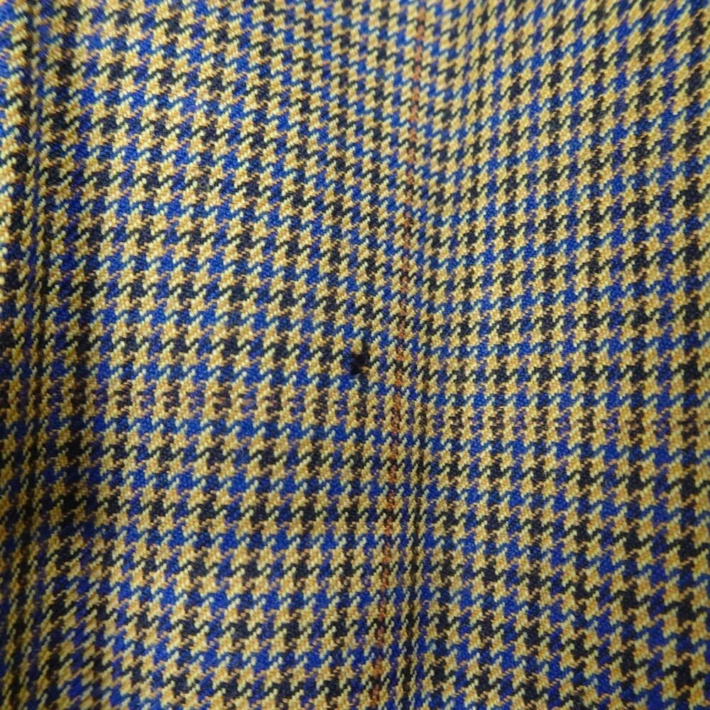 Brooks Brother Sports Jacket Mens 42R Brown Wool Coat Blazer Plaid